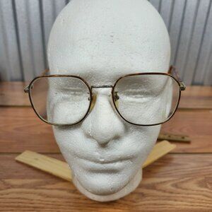 Vintage Tortoiseshell & Metal Eyeglass Frames Classic Rectangular Design Eyewear